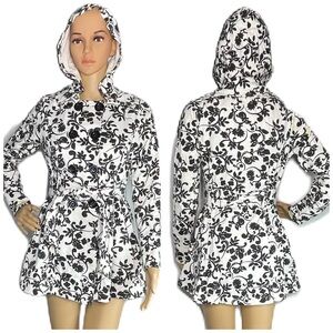La Kitty Button Down  Floral Jacket Sz S